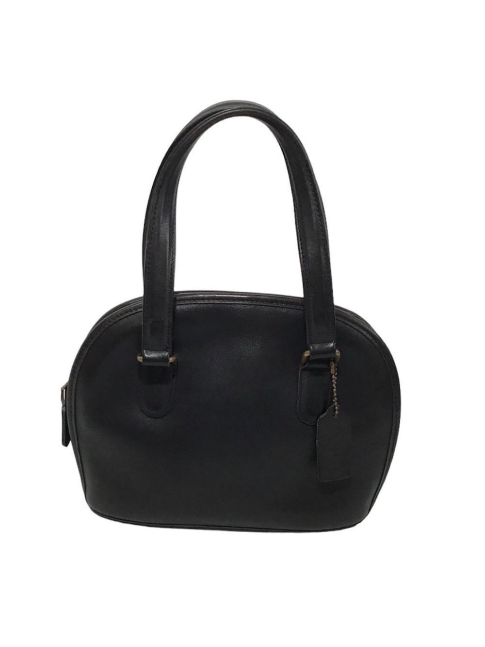 Brown Coach Petit Dome Leather Handbag Vintage Re Loved